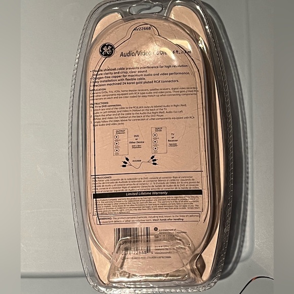 GE Audio/Video Cable, 6’, Digital for HDTV - Picture 2 of 2